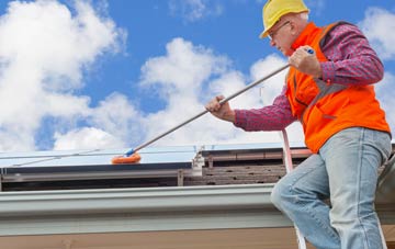 Swepstone soft wash roof cleaning